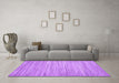 Machine Washable Abstract Purple Contemporary Area Rugs in a Living Room, wshcon1720pur