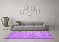 Machine Washable Abstract Purple Contemporary Rug, wshcon1720pur