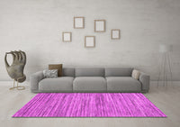 Machine Washable Abstract Pink Contemporary Rug, wshcon1721pnk