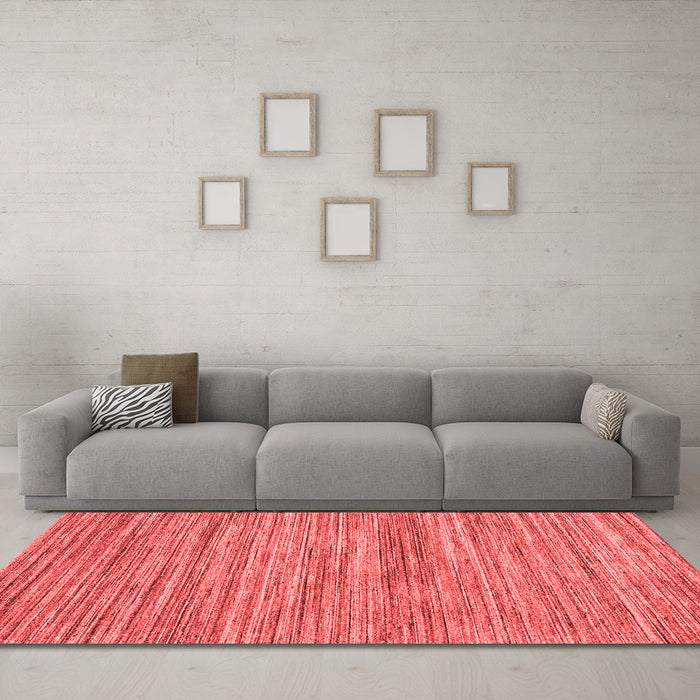Contemporary Red Washable Rugs
