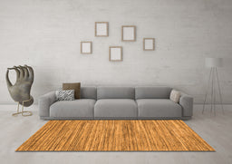 Machine Washable Abstract Orange Contemporary Area Rugs in a Living Room, wshcon1721org