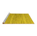 Sideview of Machine Washable Abstract Yellow Contemporary Rug, wshcon1722yw