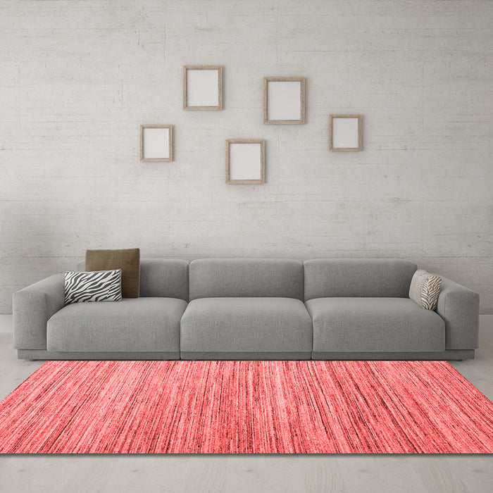 Contemporary Red Washable Rugs