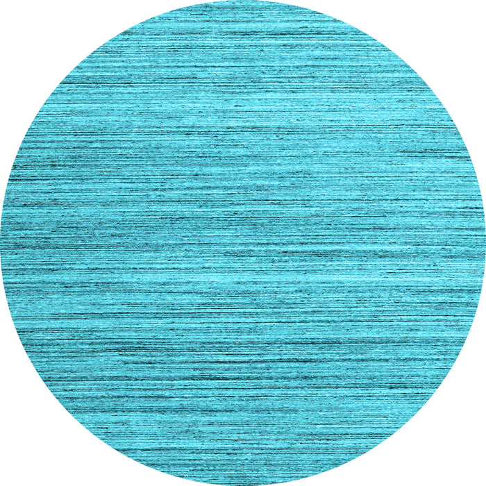 Round Abstract Light Blue Contemporary Rug, con1722lblu