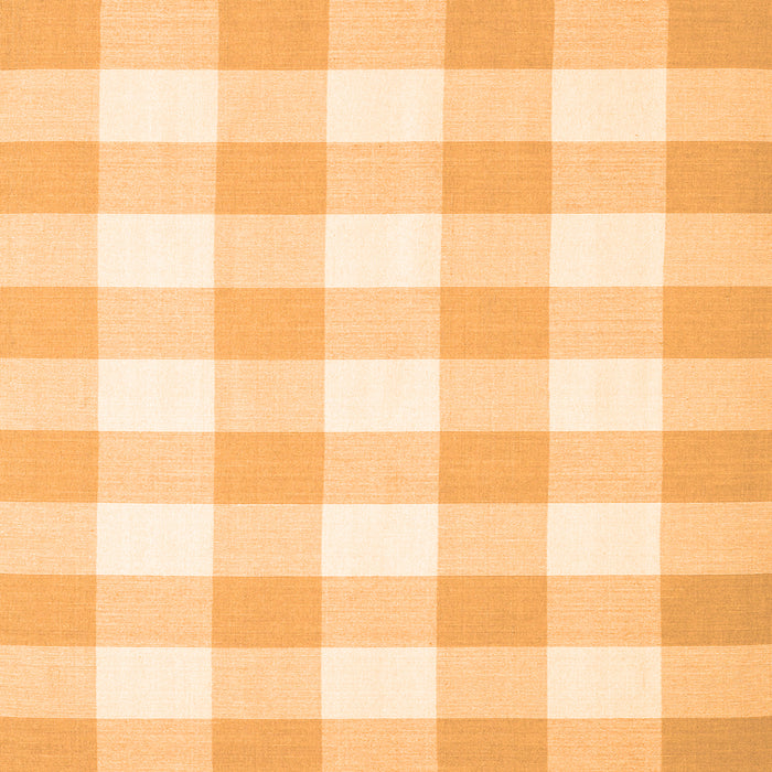 Serging Thickness of Checkered Orange Modern Rug, con1723org