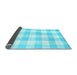 Sideview of Checkered Light Blue Modern Rug, con1723lblu