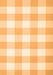 Serging Thickness of Machine Washable Checkered Orange Modern Area Rugs, wshcon1723org