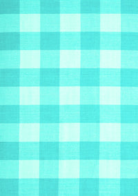 Checkered Turquoise Modern Rug, con1723turq