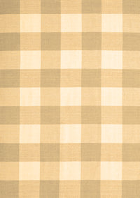 Checkered Brown Modern Rug, con1723brn