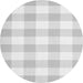 Machine Washable Checkered Gray Modern Rug, wshcon1723gry