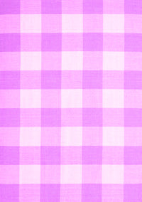 Checkered Pink Modern Rug, con1723pnk