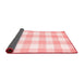 Checkered Red Modern Area Rugs