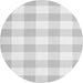 Square Checkered Gray Modern Rug, con1723gry