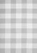 Serging Thickness of Machine Washable Checkered Gray Modern Rug, wshcon1723gry