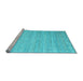 Sideview of Machine Washable Abstract Light Blue Contemporary Rug, wshcon1724lblu