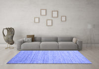 Machine Washable Abstract Blue Contemporary Rug, wshcon1724blu