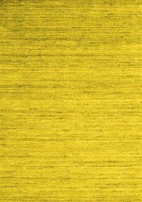 Abstract Yellow Contemporary Rug, con1724yw