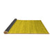 Sideview of Abstract Yellow Contemporary Rug, con1724yw