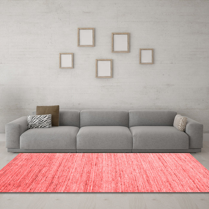 Contemporary Red Washable Rugs