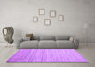 Machine Washable Abstract Purple Contemporary Area Rugs in a Living Room, wshcon1724pur