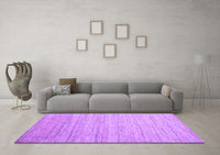 Machine Washable Abstract Purple Contemporary Rug, wshcon1724pur