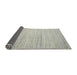 Thickness of Contemporary Pale Silver Gray Modern Rug, con1725