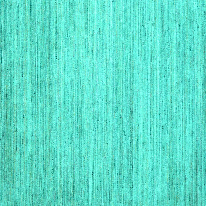 Square Abstract Turquoise Contemporary Rug, con1725turq