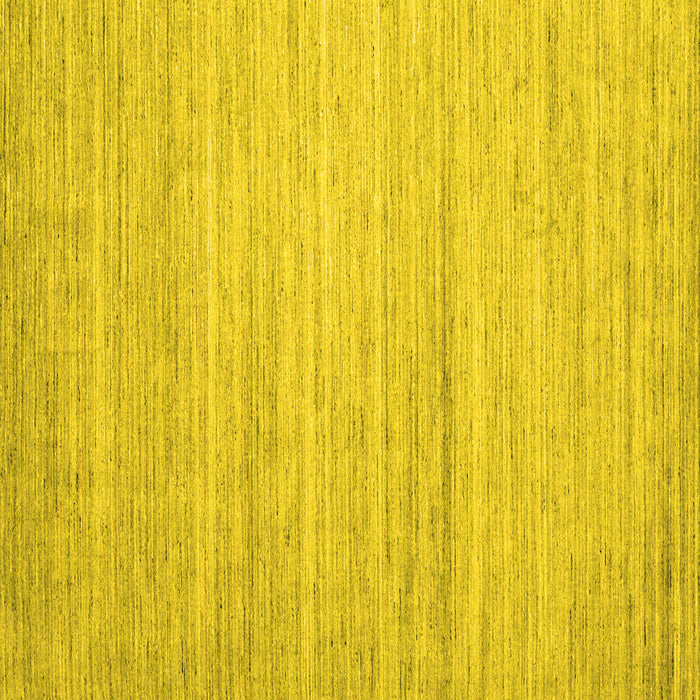 Square Machine Washable Abstract Yellow Contemporary Rug, wshcon1725yw