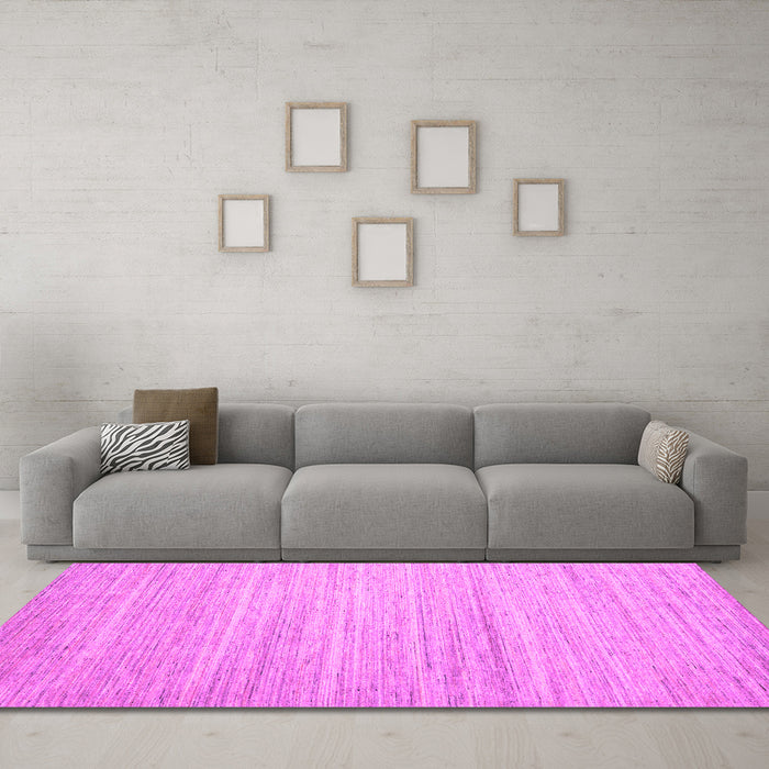 Machine Washable Abstract Pink Contemporary Rug in a Living Room, wshcon1725pnk