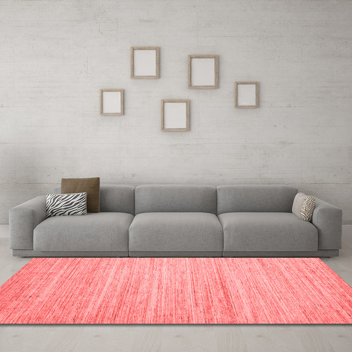 Contemporary Red Washable Rugs