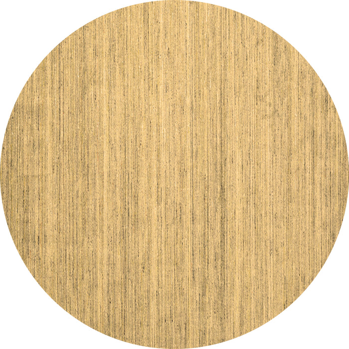 Round Abstract Brown Contemporary Rug, con1725brn