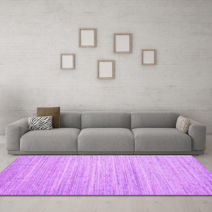 Machine Washable Abstract Purple Contemporary Area Rugs in a Living Room, wshcon1725pur