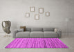 Machine Washable Abstract Pink Contemporary Rug in a Living Room, wshcon1726pnk