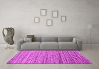 Machine Washable Abstract Pink Contemporary Rug, wshcon1726pnk