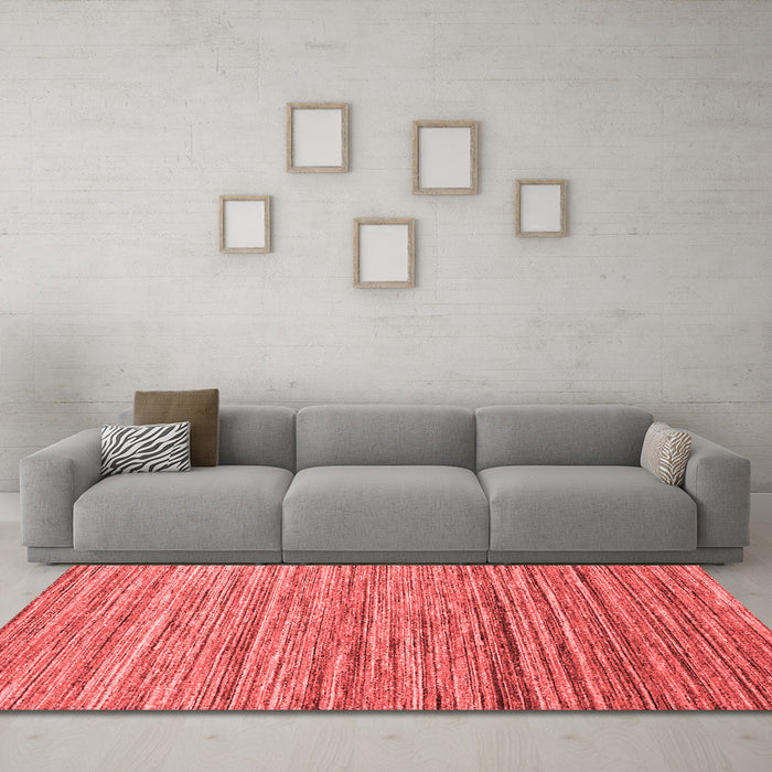 Contemporary Red Washable Rugs