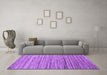 Machine Washable Abstract Purple Contemporary Area Rugs in a Living Room, wshcon1726pur