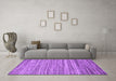 Machine Washable Abstract Purple Contemporary Area Rugs in a Living Room, wshcon1727pur