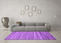 Machine Washable Abstract Purple Contemporary Rug, wshcon1727pur