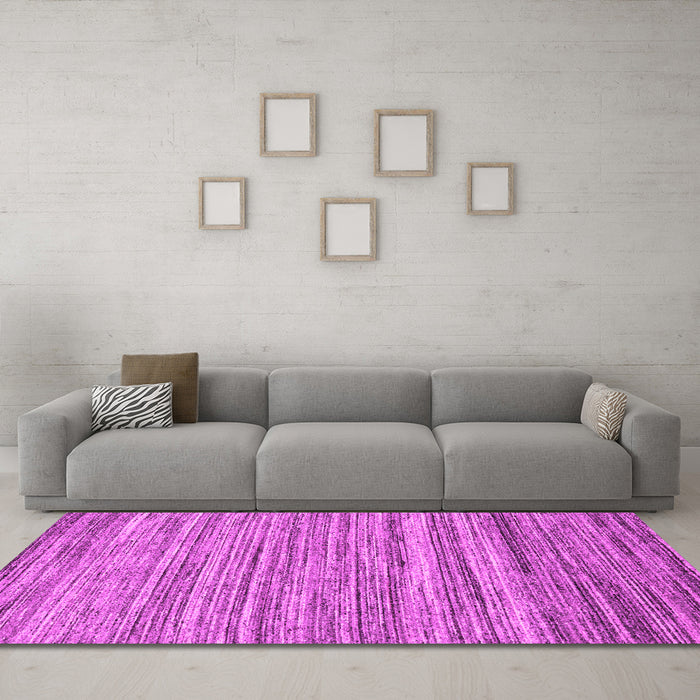 Machine Washable Abstract Pink Contemporary Rug in a Living Room, wshcon1727pnk