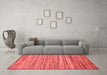 Contemporary Red Washable Rugs