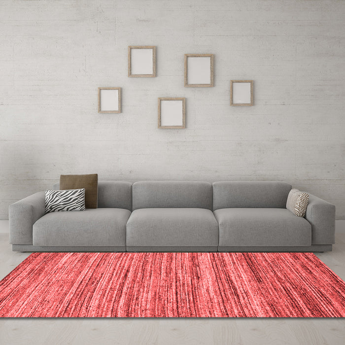 Contemporary Red Washable Rugs
