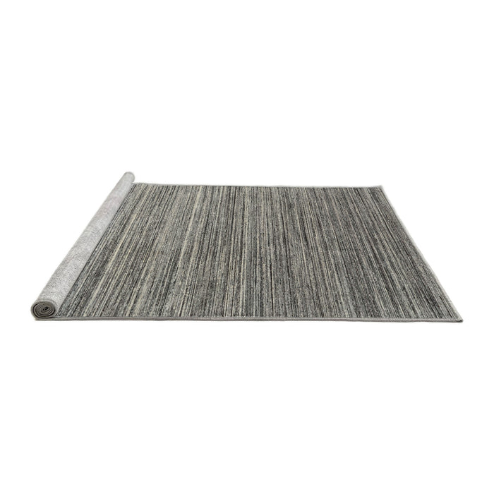 Serging Thickness of Machine Washable Contemporary Dark Gray Rug, wshcon1728
