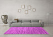 Machine Washable Abstract Pink Contemporary Rug in a Living Room, wshcon1728pnk