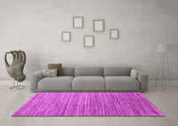 Machine Washable Abstract Pink Contemporary Rug, wshcon1728pnk