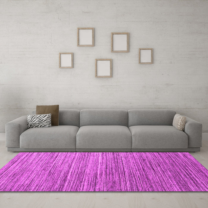 Machine Washable Abstract Pink Contemporary Rug in a Living Room, wshcon1728pnk