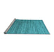 Sideview of Machine Washable Abstract Light Blue Contemporary Rug, wshcon1728lblu