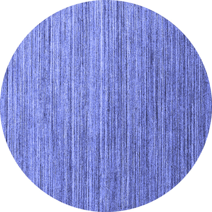 Round Machine Washable Abstract Blue Contemporary Rug, wshcon1728blu