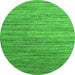 Machine Washable Abstract Green Contemporary Area Rugs, wshcon1728grn