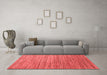 Contemporary Red Washable Rugs