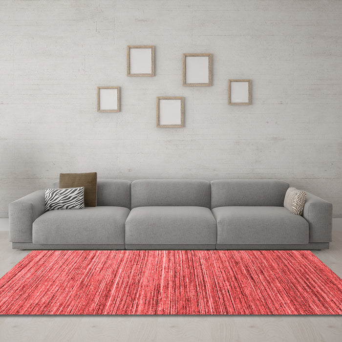 Contemporary Red Washable Rugs